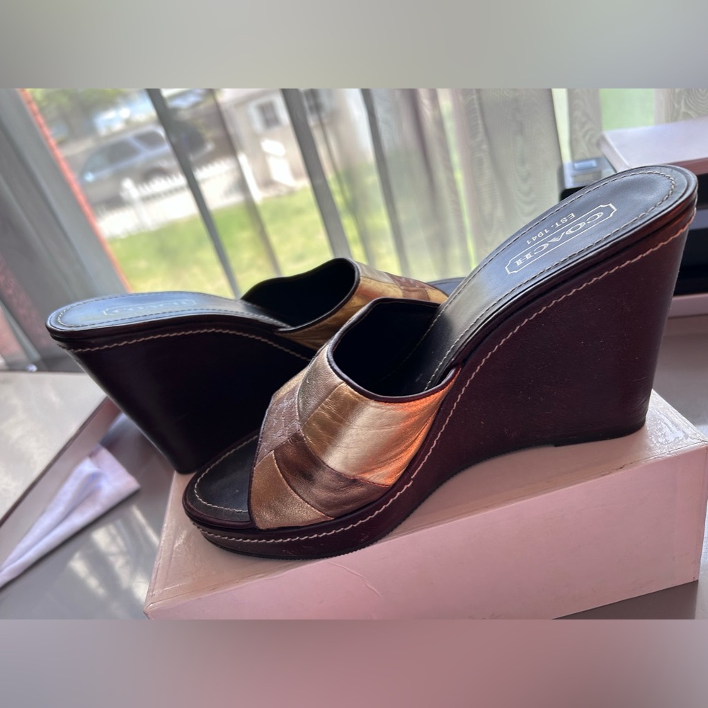 size 10 coach wedges